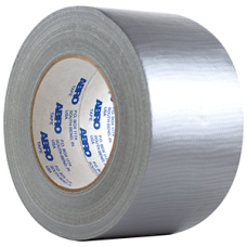 Армированная, температуростойкая, лента-скотч (серебрянная) 36 м