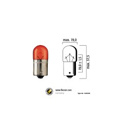 Flösser R10W BA15s 12V 10W цвет красный
