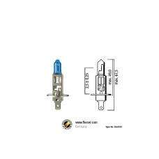 Flösser H1 P14,5s 12V 55W  белый дневной свет