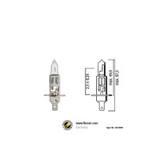 Flösser H1 P14,5s 12V 55W на 50% больше света