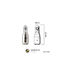 Flösser S2 BA20d 12V 35/35W галоген