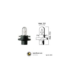 Flösser BX 8,4d 12V 1,2W черный цоколь