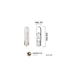 Flösser W1,2W W 2х4,6d 12V 1,2W T 5 цвет матовый