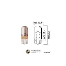 Flösser WY5W W2,1х9,5d 12V 5W цвет хром