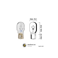 Flösser T13 W2,1х9,5d 12V 10W T13
