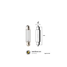 Flösser SV5,5 12V 3W 6,2x28 mm