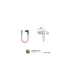 Провод с держателем для предохранителя  АТМ         micro 2-штырьковый