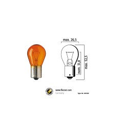 Flösser PY21W BAU 15s 24V 21W цвет янтарный