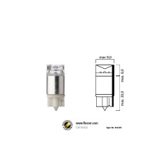 Flösser W5W W2,1х9,5d 12-24V 5W LED BLUE комплект 2 шт.
