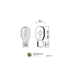 Flösser W16W W2,1х9,5d 12V 16W T15